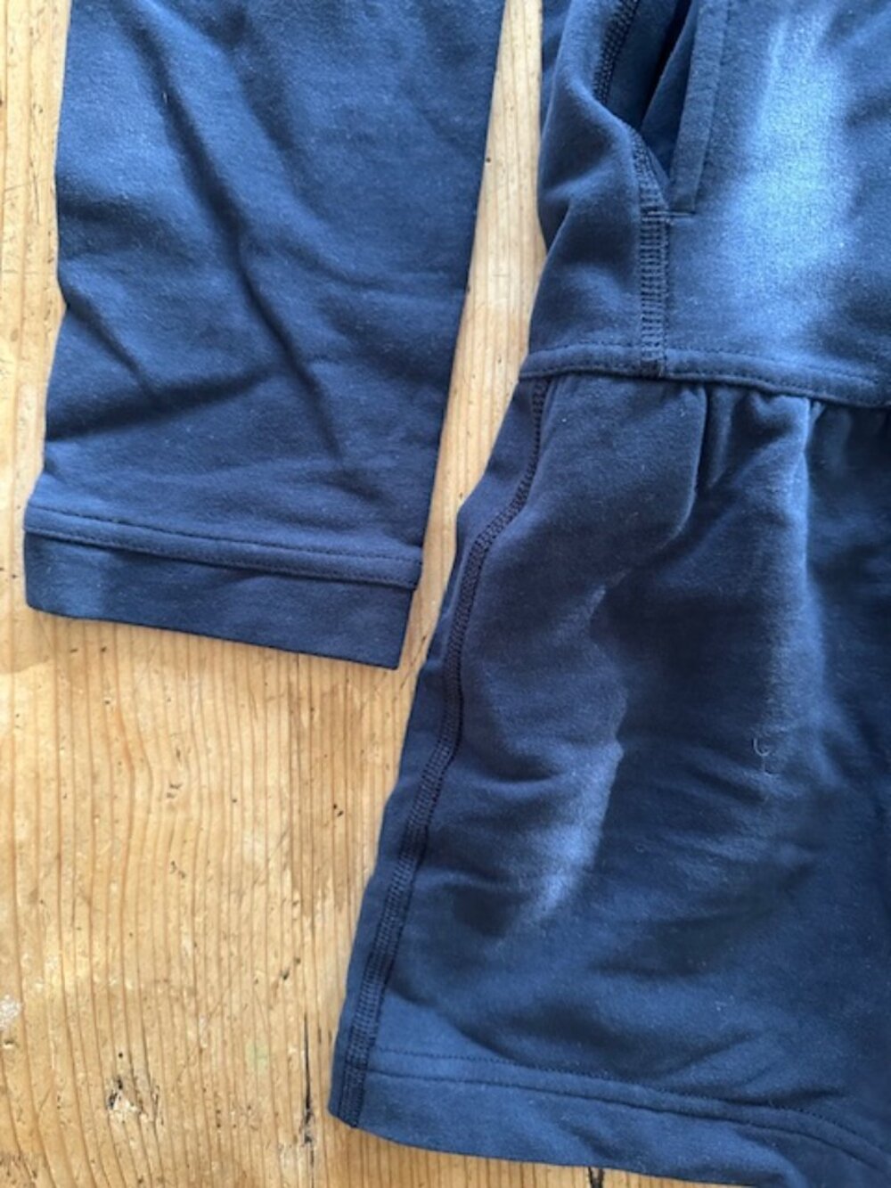 Lululemon Navy Ruffle Sweatshirt Size 8-10 - Picture 2 of 9